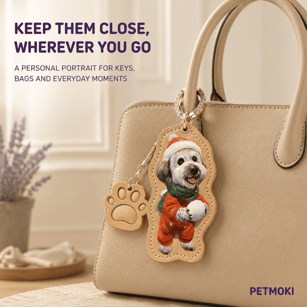 Custom Contour 3D Leather Pet Portrait Keepsake
