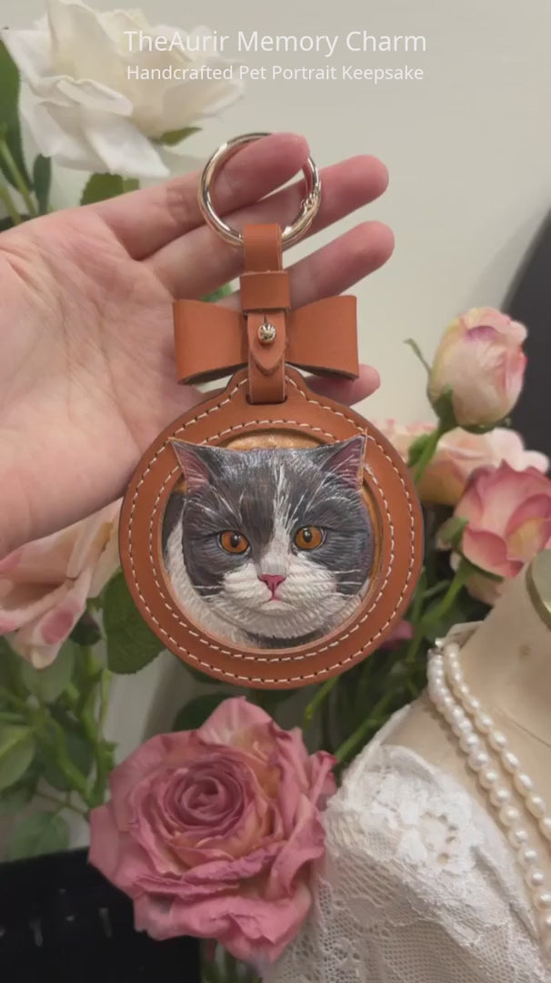 Personalized pet memorial portrait keepsake